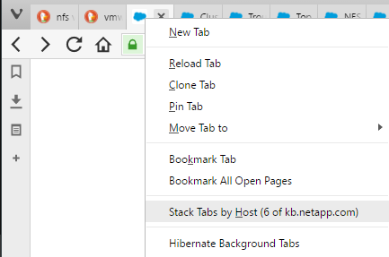 Vivaldi Tab Stack By Host